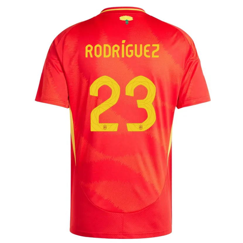 Danxen Barn Spanien Misa Rodriguez #23 Röd Hemmatröja Matchtröjor 24-26 Tröjor T-Tröja