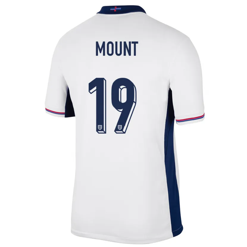 Danxen Barn England Mason Mount #19 Vit Hemmatröja Matchtröjor 24-26 Tröjor T-Tröja