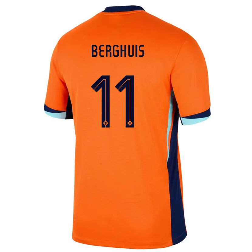 Danxen Barn Nederländerna Steven Berghuis #11 Orange Hemmatröja Matchtröjor 24-26 Tröjor T-Tröja
