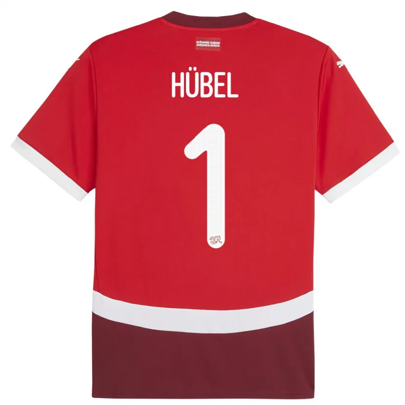 Danxen Barn Schweiz Marvin Hubel #1 Röd Hemmatröja Matchtröjor 24-26 Tröjor T-Tröja