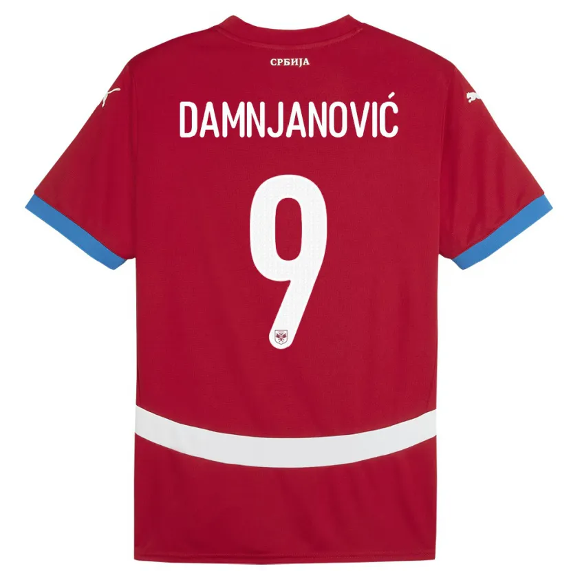 Danxen Barn Serbien Jovana Damnjanovic #9 Röd Hemmatröja Matchtröjor 24-26 Tröjor T-Tröja