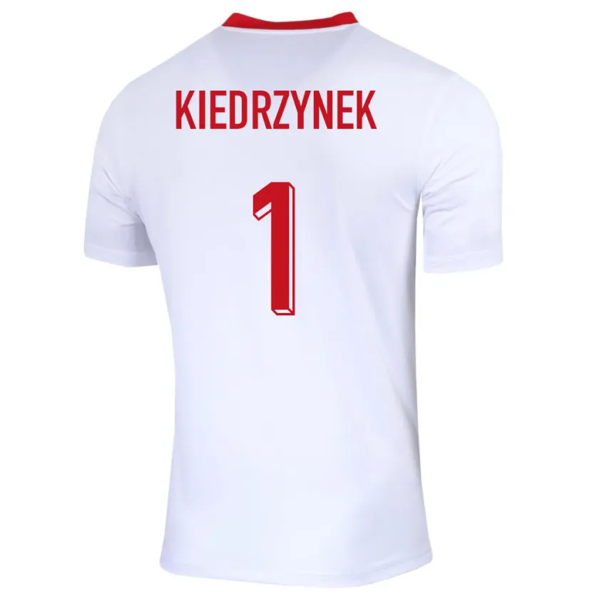 Danxen Barn Polen Katarzyna Kiedrzynek #1 Vit Hemmatröja Matchtröjor 24-26 Tröjor T-Tröja