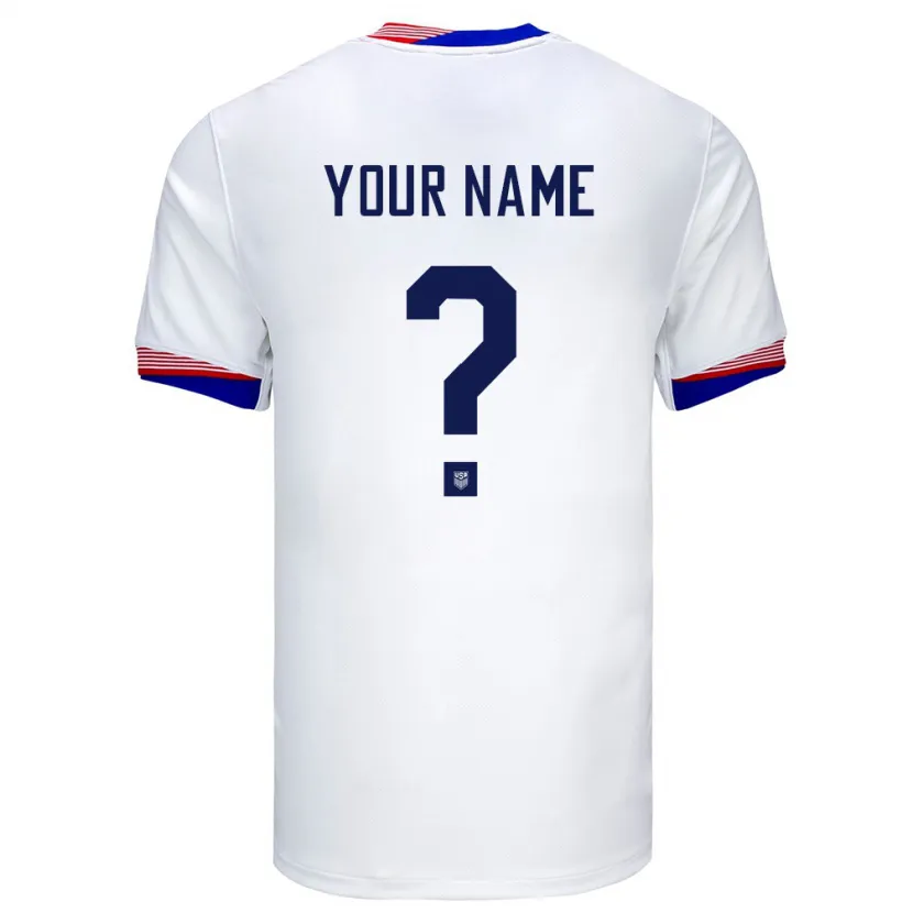 Danxen Barn Usa Ditt Namn #0 Vit Hemmatröja Matchtröjor 24-26 Tröjor T-Tröja