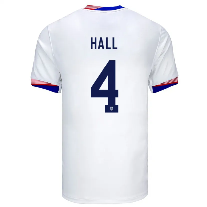 Danxen Barn Usa Tyler Hall #4 Vit Hemmatröja Matchtröjor 24-26 Tröjor T-Tröja