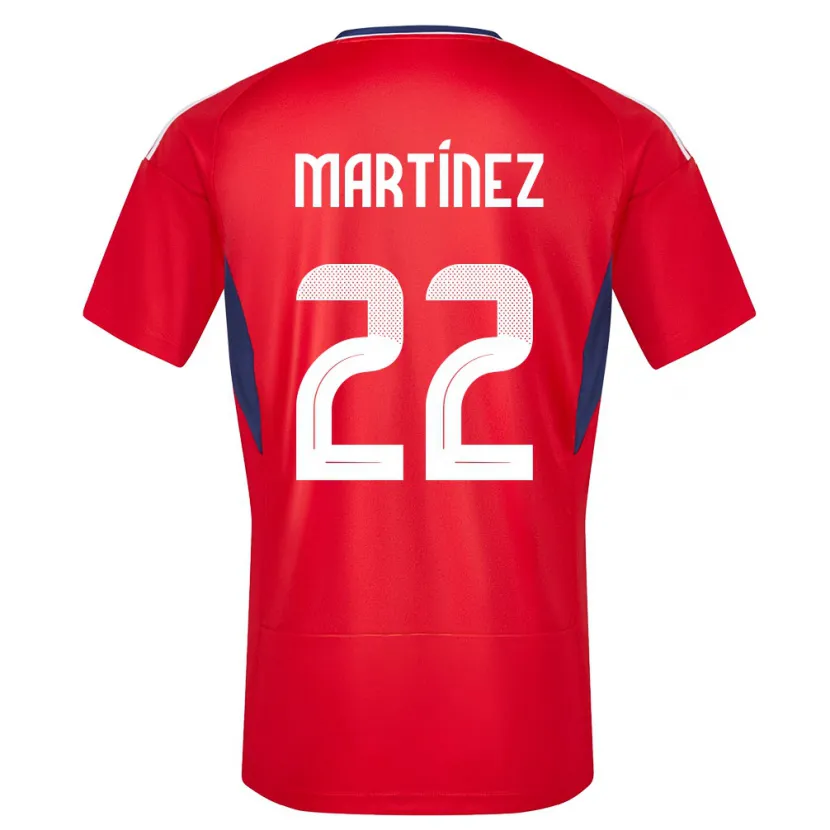 Danxen Barn Costa Rica Carlos Martinez #22 Röd Hemmatröja Matchtröjor 24-26 Tröjor T-Tröja