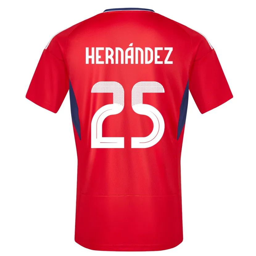 Danxen Barn Costa Rica Anthony Hernandez #25 Röd Hemmatröja Matchtröjor 24-26 Tröjor T-Tröja