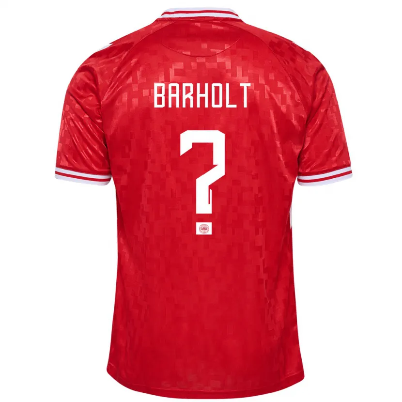 Danxen Barn Danmark Noah Barholt #0 Röd Hemmatröja Matchtröjor 24-26 Tröjor T-Tröja