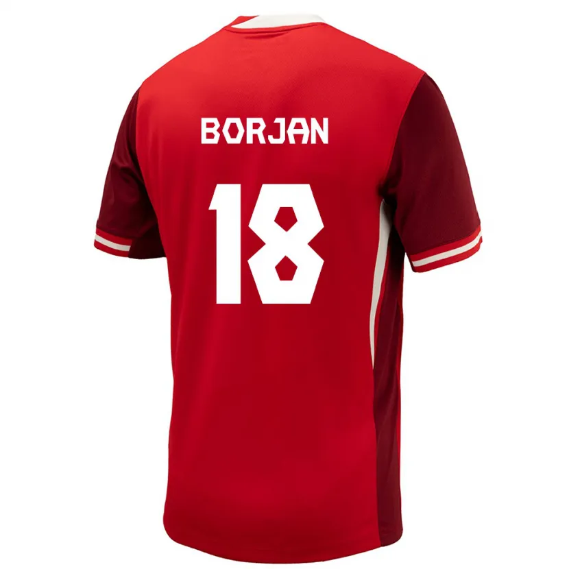 Danxen Barn Kanada Milan Borjan #18 Röd Hemmatröja Matchtröjor 24-26 Tröjor T-Tröja