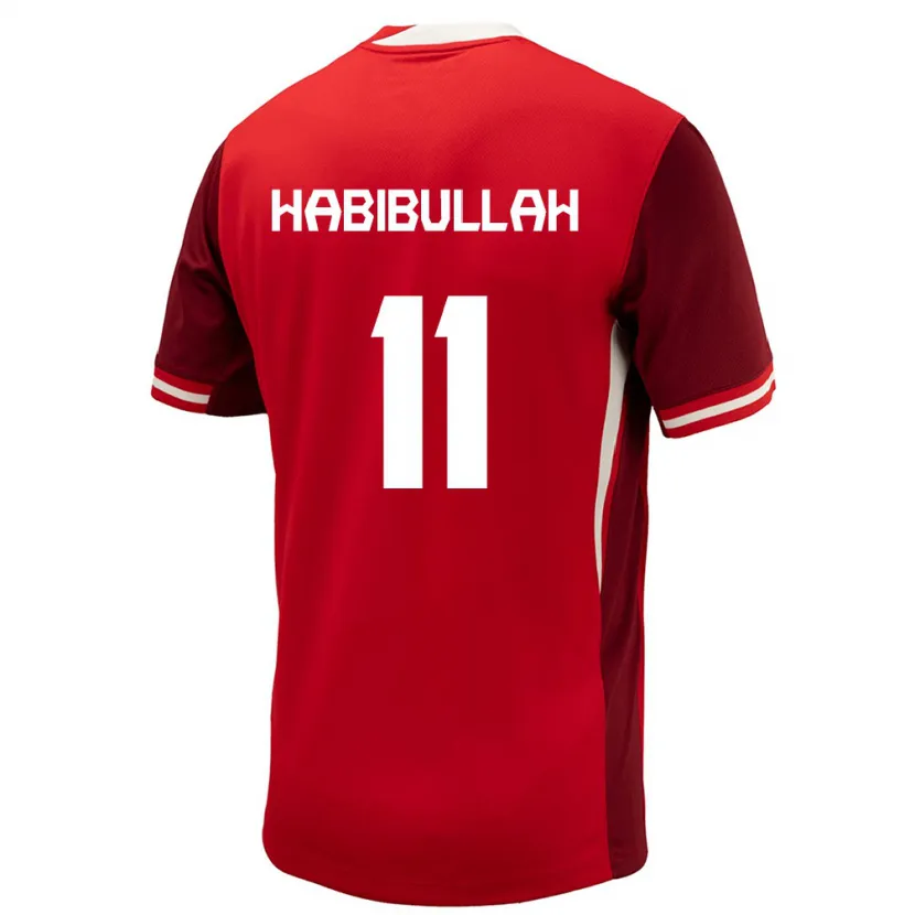 Danxen Barn Kanada Kamron Habibullah #11 Röd Hemmatröja Matchtröjor 24-26 Tröjor T-Tröja