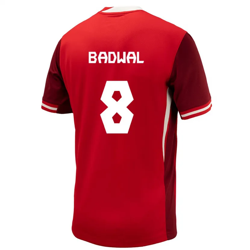 Danxen Barn Kanada Jeevan Badwal #8 Röd Hemmatröja Matchtröjor 24-26 Tröjor T-Tröja