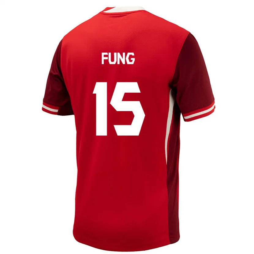Danxen Barn Kanada Victor Fung #15 Röd Hemmatröja Matchtröjor 24-26 Tröjor T-Tröja