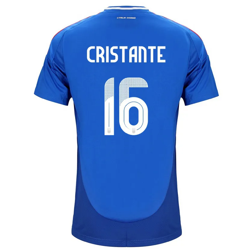 Danxen Barn Italien Bryan Cristante #16 Blå Hemmatröja Matchtröjor 24-26 Tröjor T-Tröja