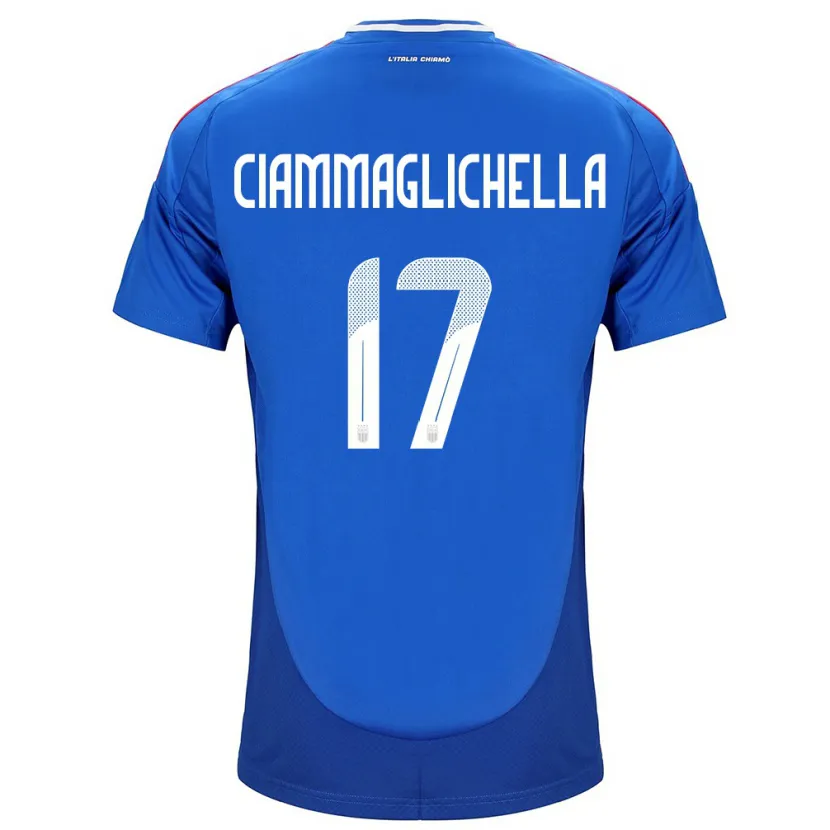 Danxen Barn Italien Aaron Ciammaglichella #17 Blå Hemmatröja Matchtröjor 24-26 Tröjor T-Tröja