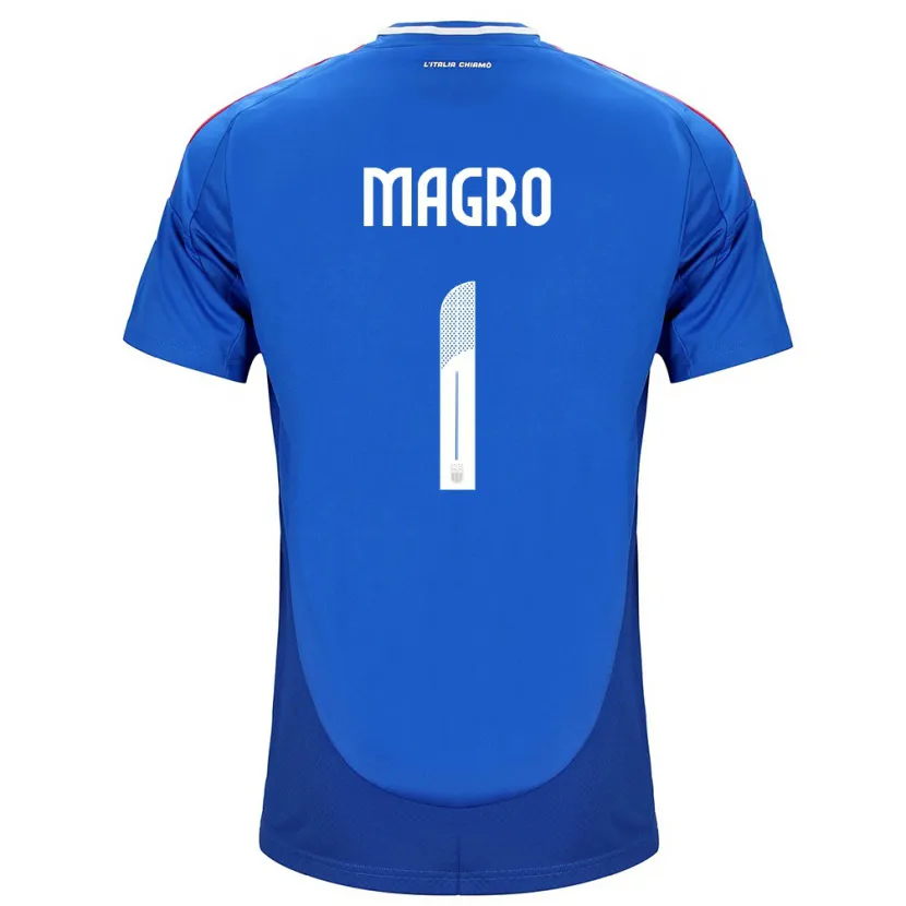 Danxen Barn Italien Federico Magro #1 Blå Hemmatröja Matchtröjor 24-26 Tröjor T-Tröja