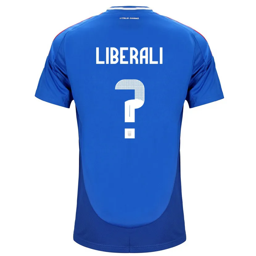 Danxen Barn Italien Mattia Liberali #0 Blå Hemmatröja Matchtröjor 24-26 Tröjor T-Tröja