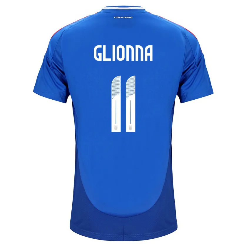 Danxen Barn Italien Benedetta Glionna #11 Blå Hemmatröja Matchtröjor 24-26 Tröjor T-Tröja