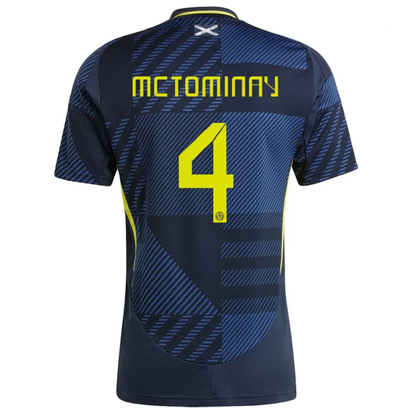 Danxen Barn Skottland Scott Mctominay #4 Mörkblå Hemmatröja Matchtröjor 24-26 Tröjor T-Tröja