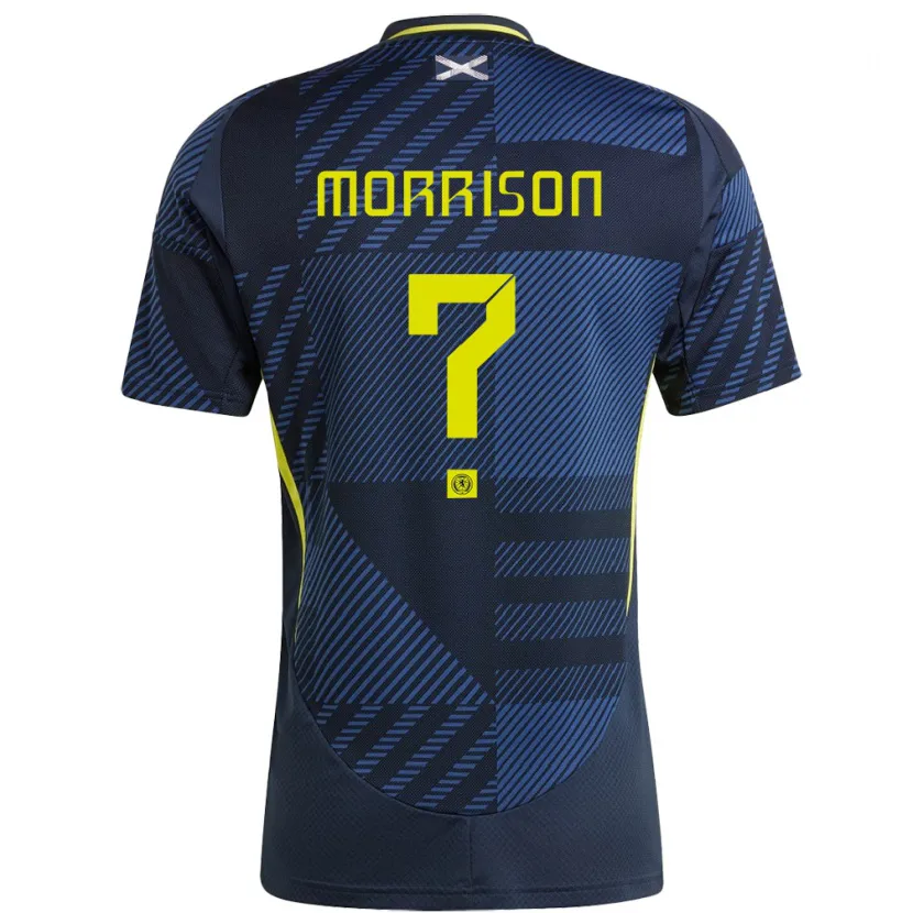 Danxen Barn Skottland Liam Morrison #0 Mörkblå Hemmatröja Matchtröjor 24-26 Tröjor T-Tröja