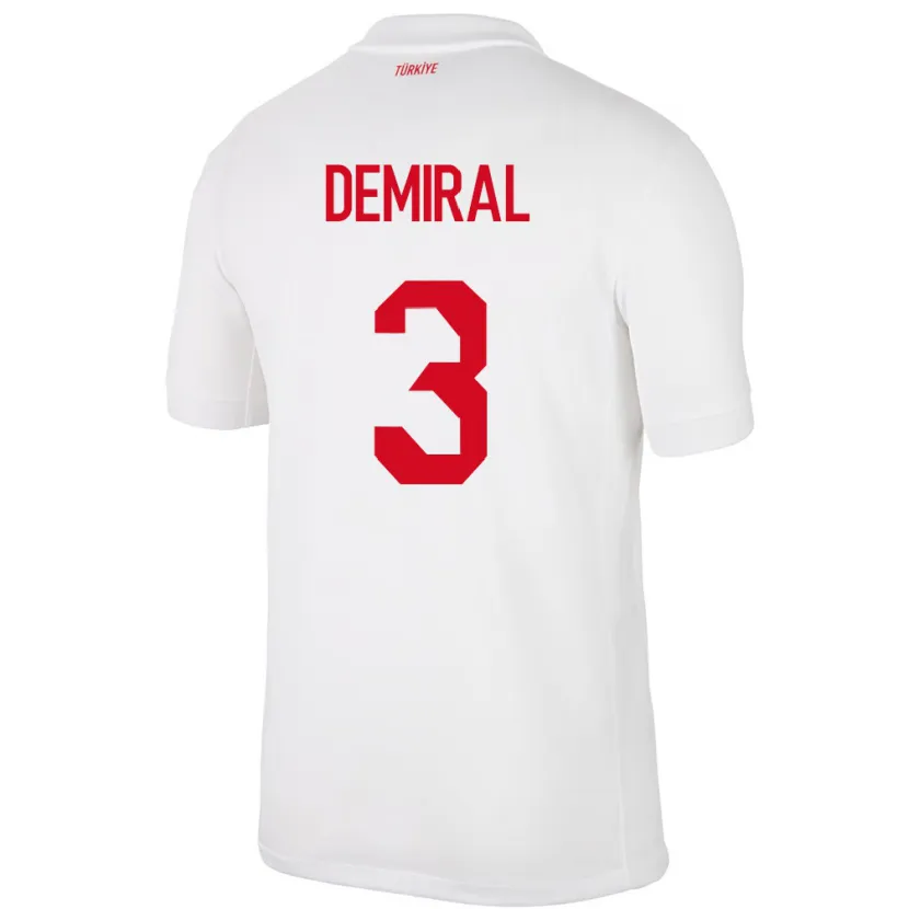 Danxen Barn Kalkon Merih Demiral #3 Vit Hemmatröja Matchtröjor 24-26 Tröjor T-Tröja