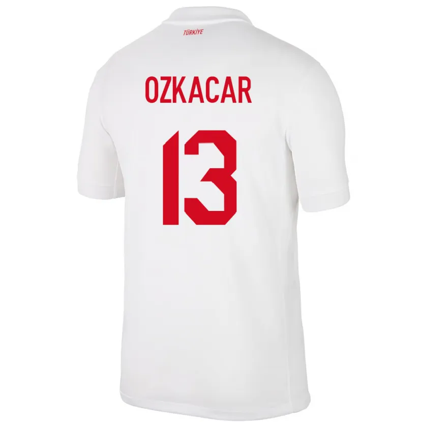 Danxen Barn Kalkon Cenk Özkacar #13 Vit Hemmatröja Matchtröjor 24-26 Tröjor T-Tröja
