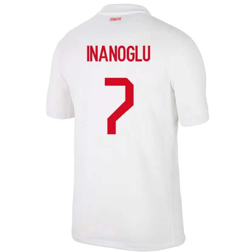 Danxen Barn Kalkon Kaan İnanoğlu #7 Vit Hemmatröja Matchtröjor 24-26 Tröjor T-Tröja