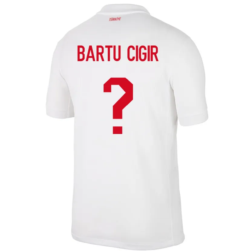 Danxen Barn Kalkon Can Bartu Çığır #0 Vit Hemmatröja Matchtröjor 24-26 Tröjor T-Tröja