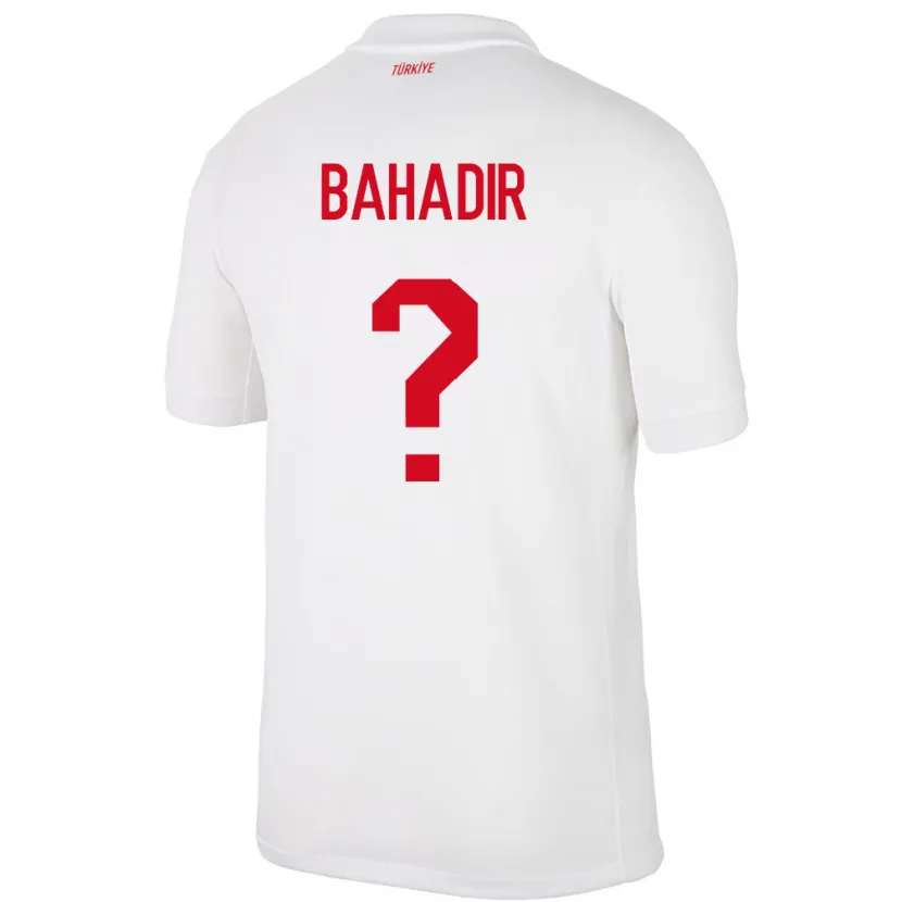 Danxen Barn Kalkon Arda Bahadir #0 Vit Hemmatröja Matchtröjor 24-26 Tröjor T-Tröja