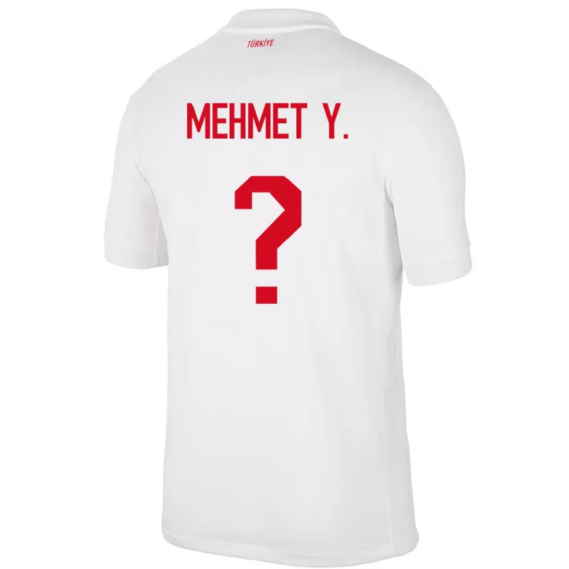 Danxen Barn Kalkon Mehmet Yildirim #0 Vit Hemmatröja Matchtröjor 24-26 Tröjor T-Tröja