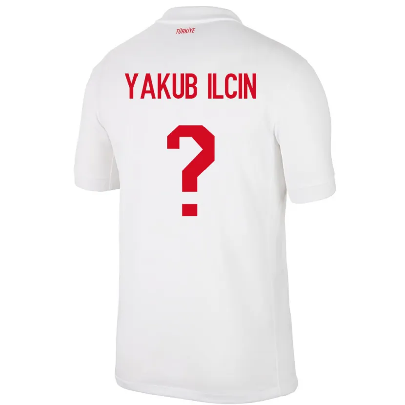 Danxen Barn Kalkon Hasan Yakub İlçin #0 Vit Hemmatröja Matchtröjor 24-26 Tröjor T-Tröja