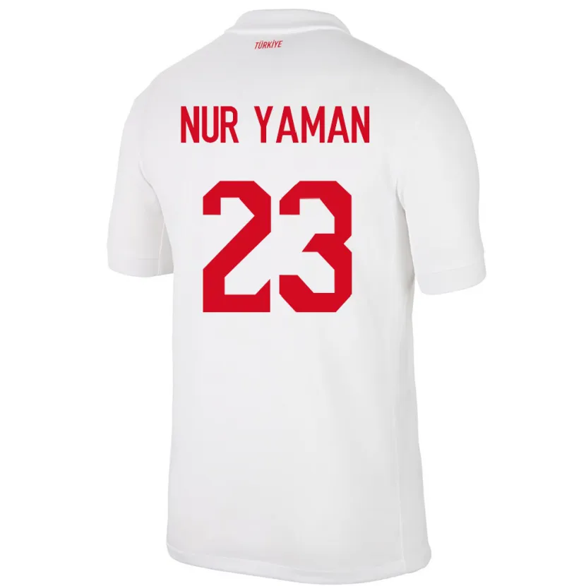 Danxen Barn Kalkon Gamze Nur Yaman #23 Vit Hemmatröja Matchtröjor 24-26 Tröjor T-Tröja
