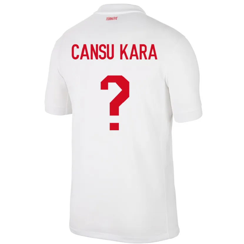 Danxen Barn Kalkon İlayda Cansu Kara #0 Vit Hemmatröja Matchtröjor 24-26 Tröjor T-Tröja