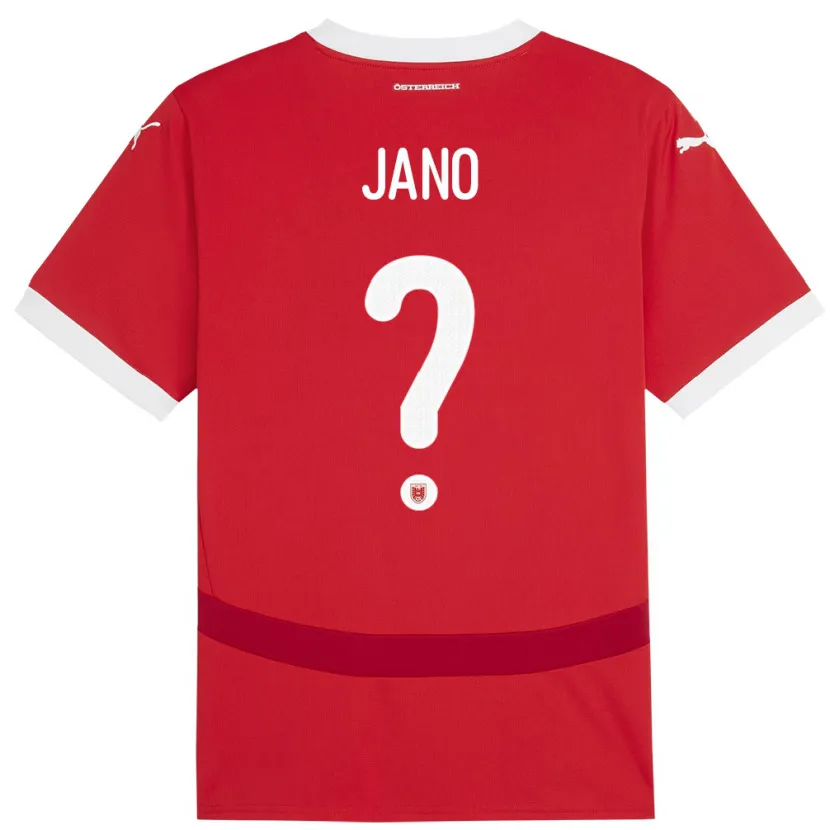Danxen Barn Österrike Zeteny Jano #0 Röd Hemmatröja Matchtröjor 24-26 Tröjor T-Tröja