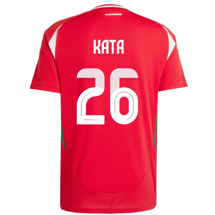Danxen Barn Ungern Mihály Kata #26 Röd Hemmatröja Matchtröjor 24-26 Tröjor T-Tröja