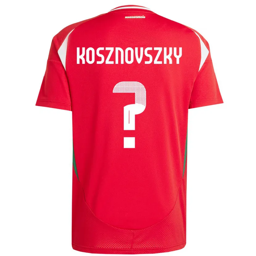 Danxen Barn Ungern Márk Kosznovszky #0 Röd Hemmatröja Matchtröjor 24-26 Tröjor T-Tröja