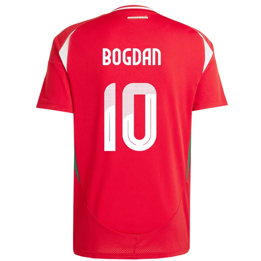Danxen Barn Ungern Hunor Bogdán #10 Röd Hemmatröja Matchtröjor 24-26 Tröjor T-Tröja
