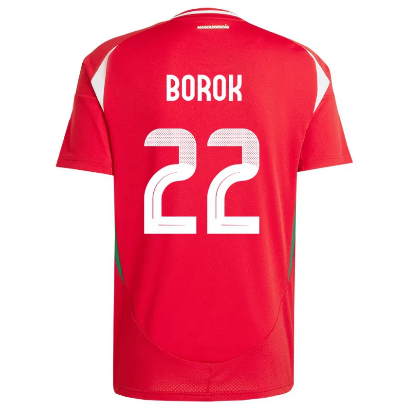 Danxen Barn Ungern Dorina Borók #22 Röd Hemmatröja Matchtröjor 24-26 Tröjor T-Tröja