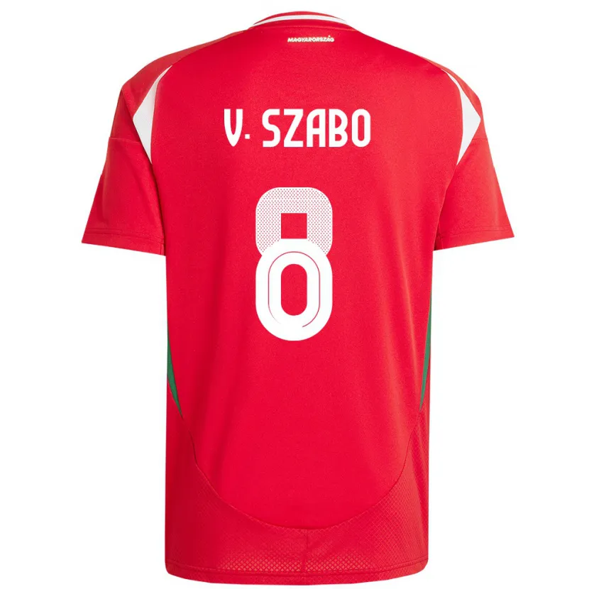 Danxen Barn Ungern Viktória Szabó #8 Röd Hemmatröja Matchtröjor 24-26 Tröjor T-Tröja