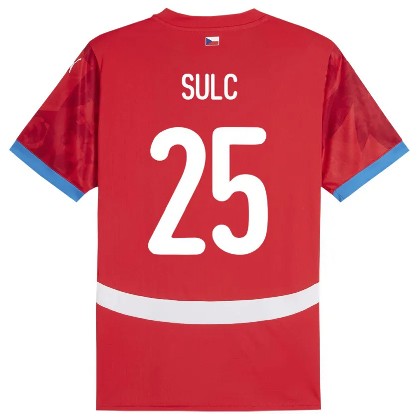 Danxen Barn Tjeckien Pavel Sulc #25 Röd Hemmatröja Matchtröjor 24-26 Tröjor T-Tröja