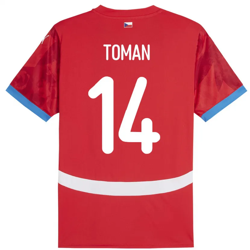 Danxen Barn Tjeckien Zdenek Toman #14 Röd Hemmatröja Matchtröjor 24-26 Tröjor T-Tröja