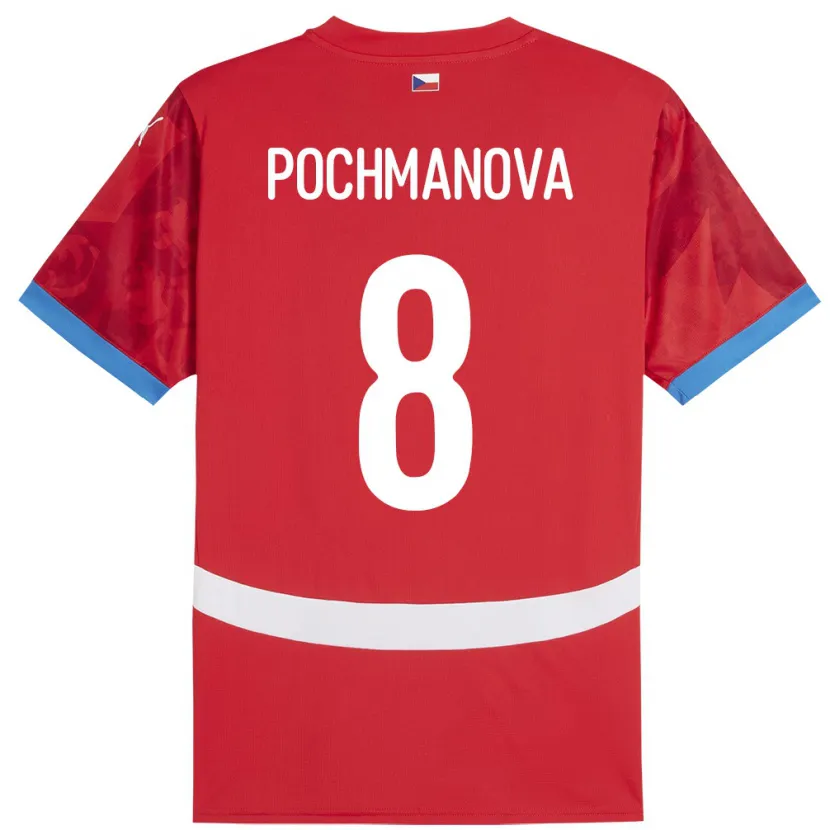 Danxen Barn Tjeckien Aneta Pochmanová #8 Röd Hemmatröja Matchtröjor 24-26 Tröjor T-Tröja