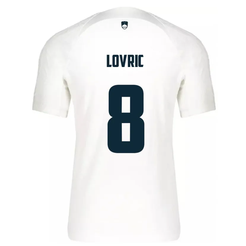 Danxen Barn Slovenien Sandi Lovric #8 Vit Hemmatröja Matchtröjor 24-26 Tröjor T-Tröja
