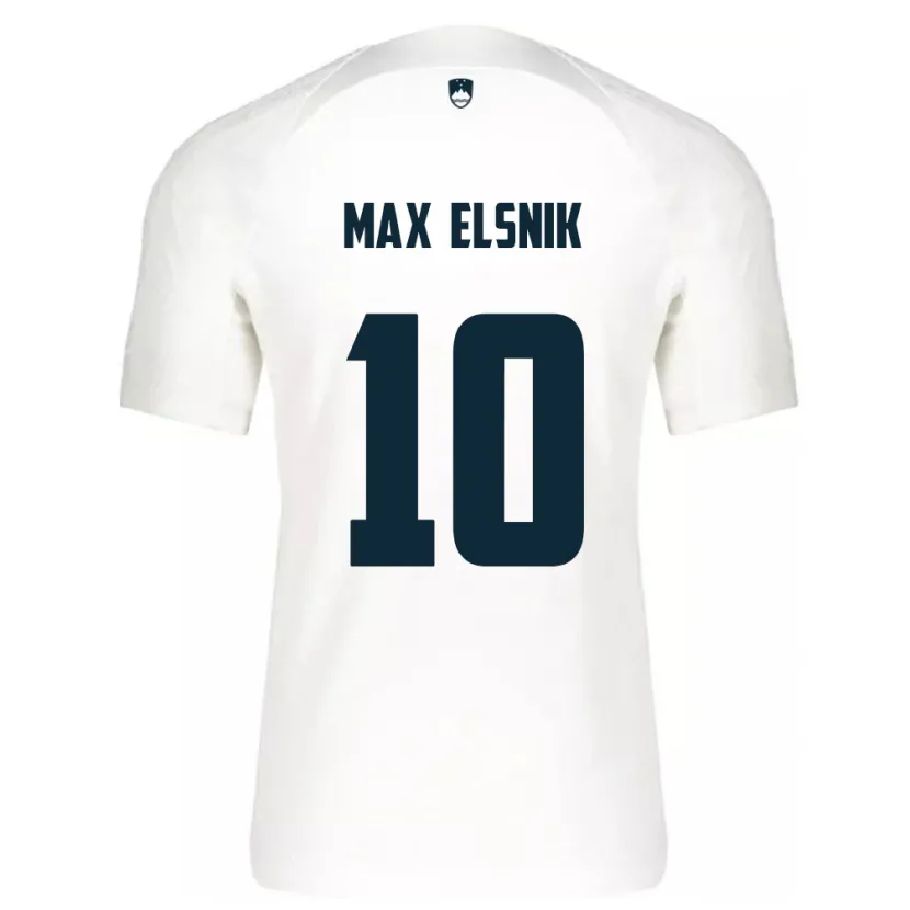 Danxen Barn Slovenien Timi Max Elsnik #10 Vit Hemmatröja Matchtröjor 24-26 Tröjor T-Tröja