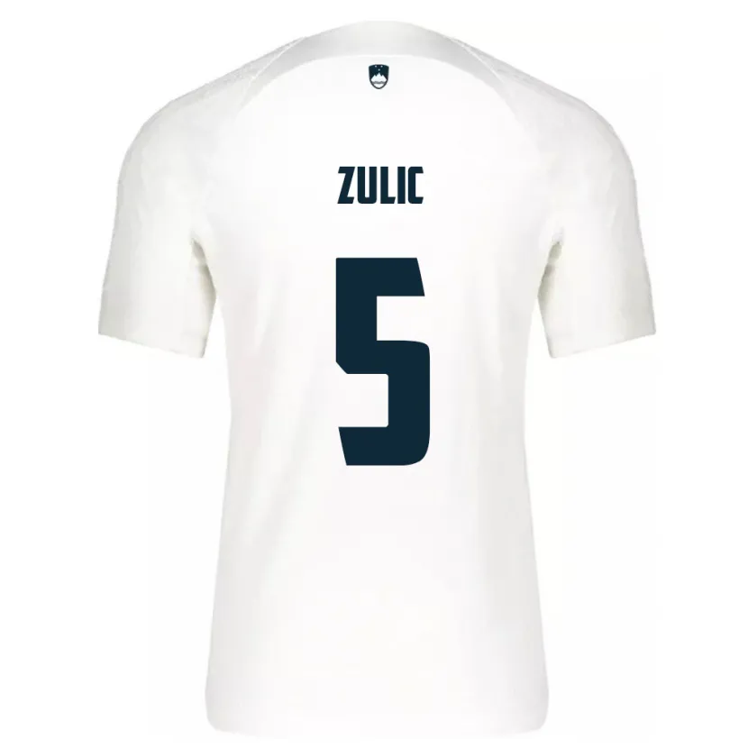 Danxen Barn Slovenien Anel Zulic #5 Vit Hemmatröja Matchtröjor 24-26 Tröjor T-Tröja