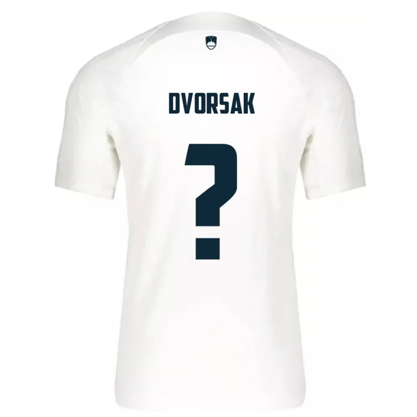 Danxen Barn Slovenien Matej Dvorsak #0 Vit Hemmatröja Matchtröjor 24-26 Tröjor T-Tröja