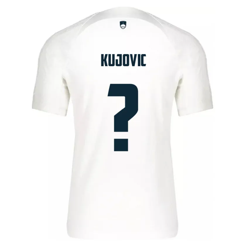 Danxen Barn Slovenien Tian Kujovic #0 Vit Hemmatröja Matchtröjor 24-26 Tröjor T-Tröja