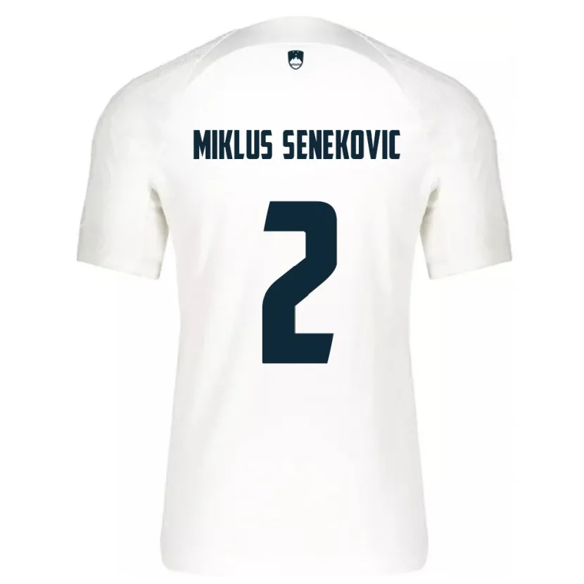 Danxen Barn Slovenien Gal Miklus Senekovic #2 Vit Hemmatröja Matchtröjor 24-26 Tröjor T-Tröja
