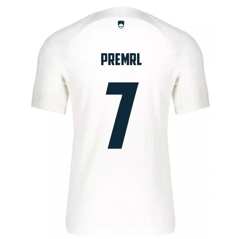 Danxen Barn Slovenien Jaka Premrl #7 Vit Hemmatröja Matchtröjor 24-26 Tröjor T-Tröja