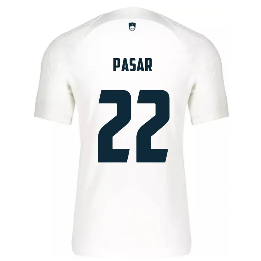 Danxen Barn Slovenien Melania Pasar #22 Vit Hemmatröja Matchtröjor 24-26 Tröjor T-Tröja