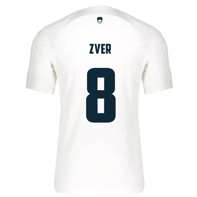Danxen Barn Slovenien Mateja Zver #8 Vit Hemmatröja Matchtröjor 24-26 Tröjor T-Tröja