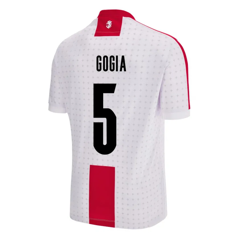 Danxen Barn Georgia Gigi Gogia #5 Vit Hemmatröja Matchtröjor 24-26 Tröjor T-Tröja